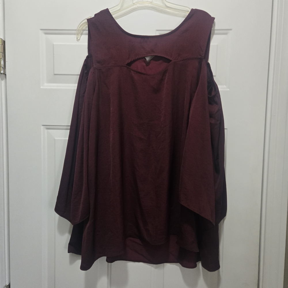 Cato Deep Burgundy Women's Blouse